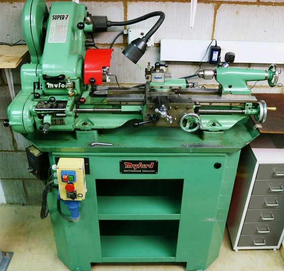 Complete Myford Super 7 Metric Lathe Gearbox & Power Cross & Extras